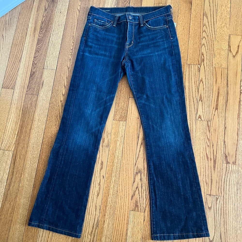 Citizens Of Humanity Amber Stretcg High Rise Bootcut Dark Indigo Jeans Size 28 - Picture 4 of 9